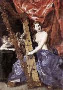 Giovanni Lanfranco Venus Playing the Harp oil painting